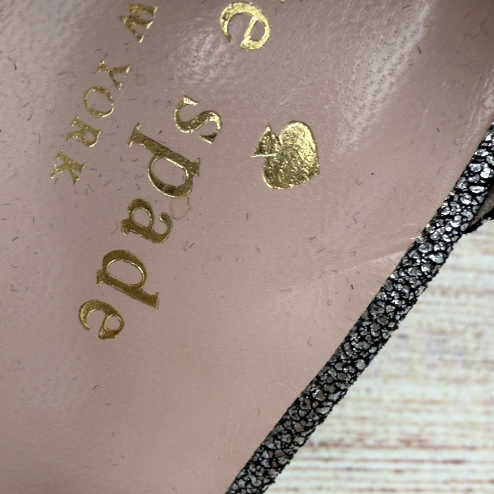 Kate Spade Glittering Silver Heels - Picture 4 of 8